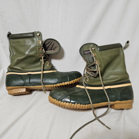 Vintage Hodgman Boots Thinsulate Ultra Insulation Outdoor Shoes Men Size 13 - Picture 8 of 16